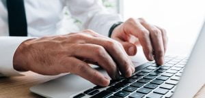 technical writer typing laptop keyboard closeup o 2022 02 23 01 02 41 utc